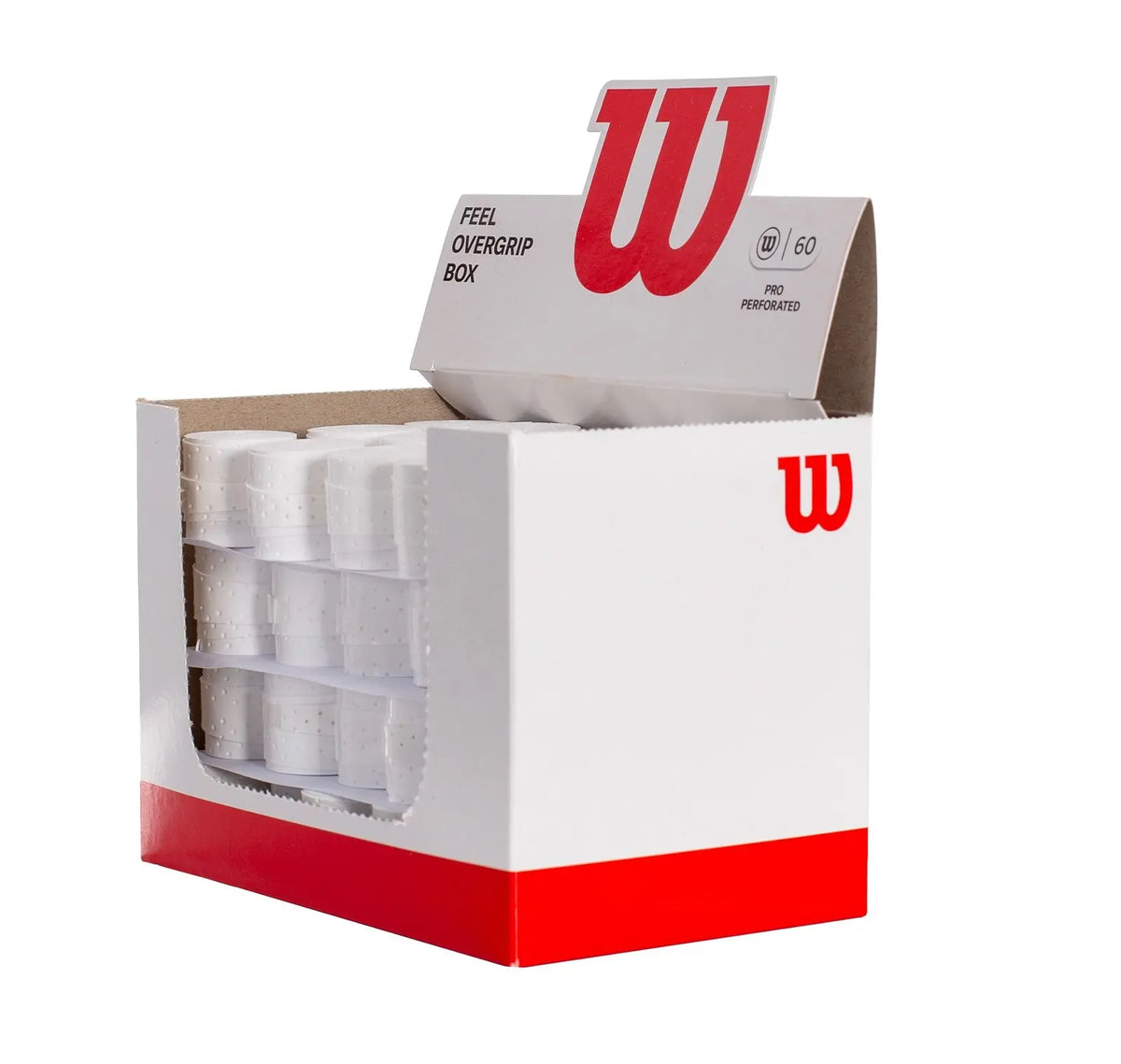 Overgrips Wilson Pro Caja 60u Blanco Perforados