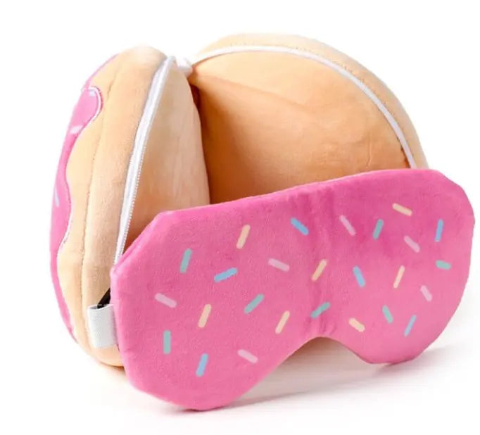 Almohada de Viaje con Antifaz Relaxeazzz Donut Adorasnacks