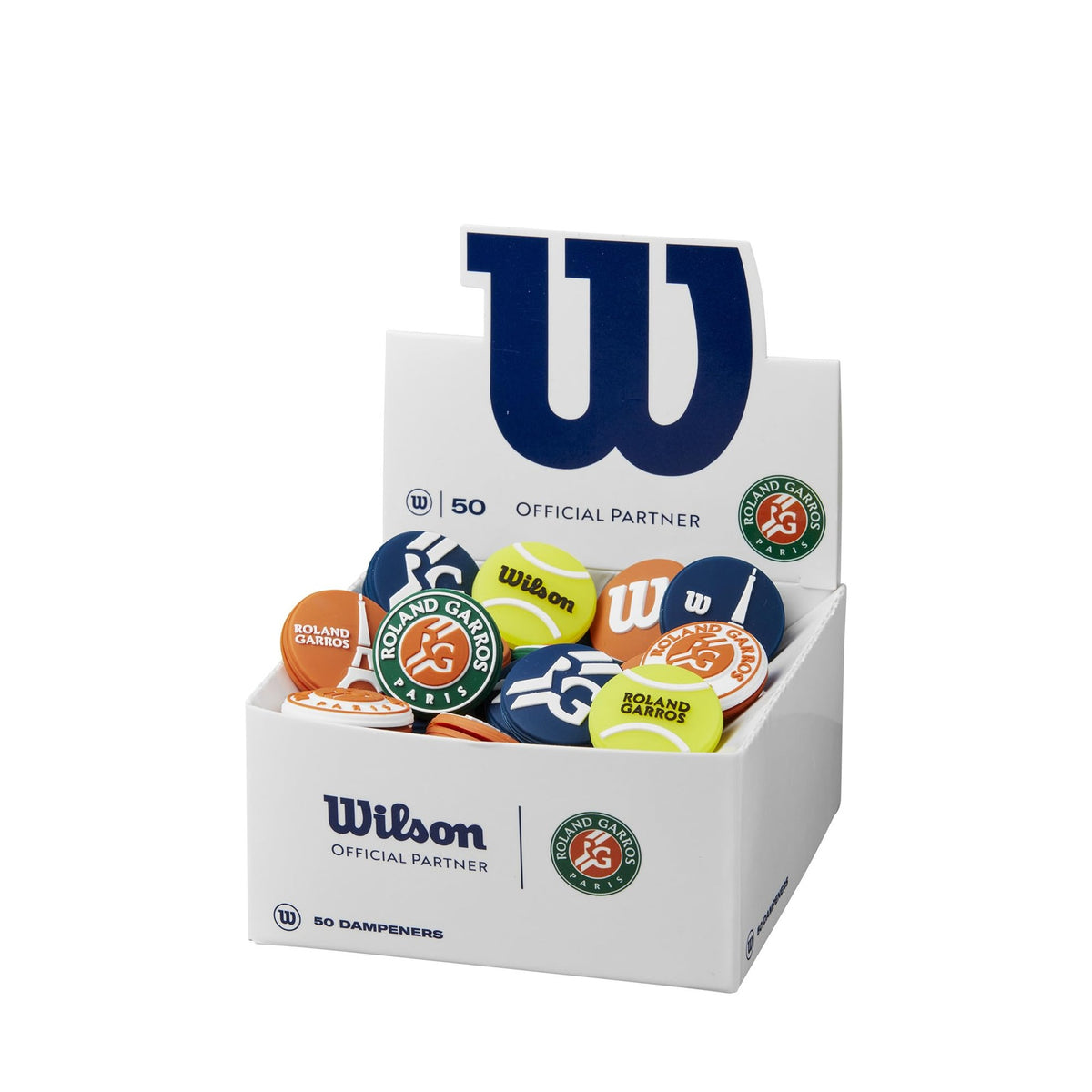 Antivibradores Wilson Roland Garros 2024 Caja 50 unidades