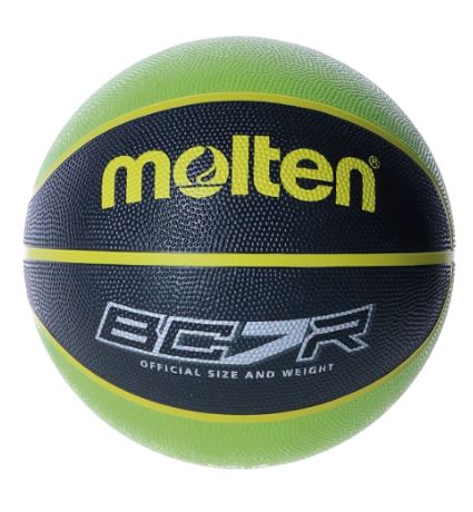 Bola Basquetebol Molten BCR2-KB Verde Preto Tamanho 7