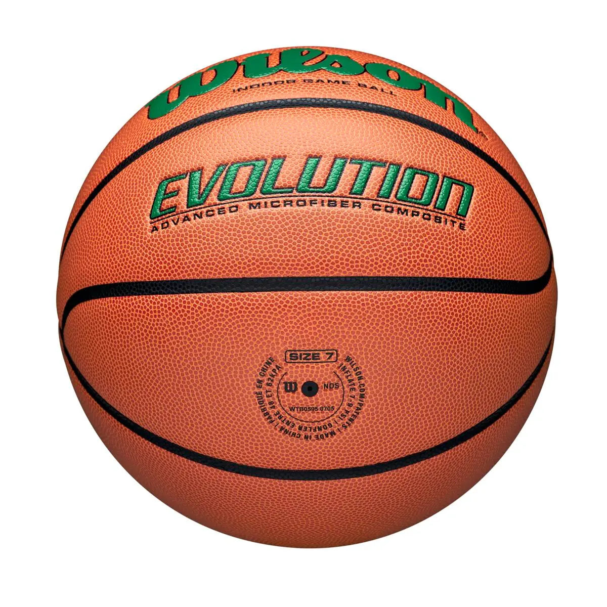 Bola de Basquetebol Wilson Evolution 295 Laranja/Verde