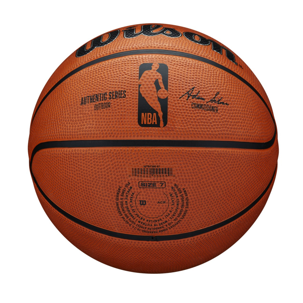 Balón Baloncesto Wilson NBA Authentic Series Outdoor Talla 7