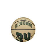 Bola de Basquetebol Wilson NBA Player Icon Mini Giannis Antetokounmpo Tamanho 3