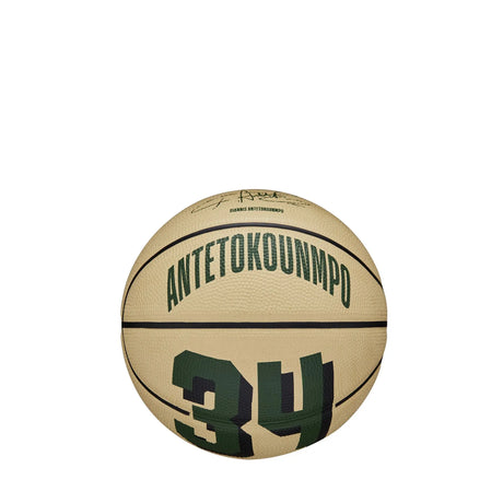 Bola de Basquetebol Wilson NBA Player Icon Mini Giannis Antetokounmpo Tamanho 3