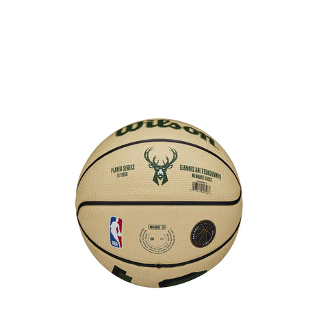 Bola de Basquetebol Wilson NBA Player Icon Mini Giannis Antetokounmpo Tamanho 3