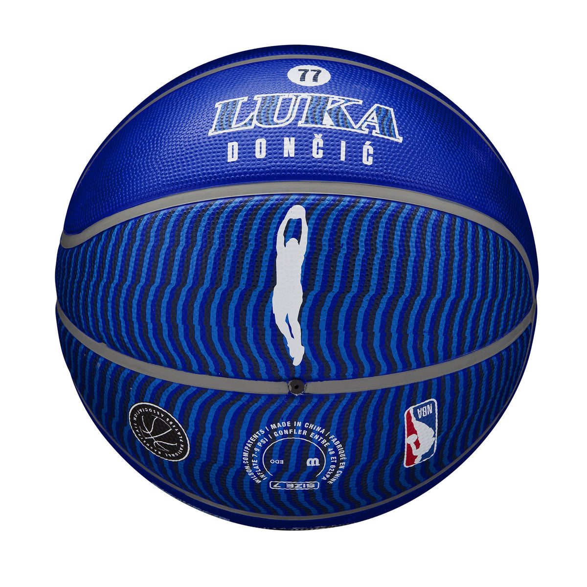 Bola de Basquetebol Wilson NBA Player Icon Outdoor Luka Doncic Tamanho 7
