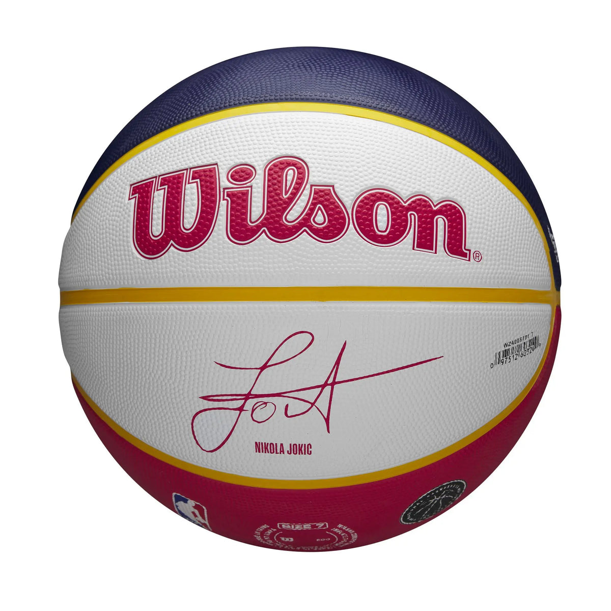 Bola de Basquetebol Wilson NBA Player Local Nikola Jokic Tamanho 7