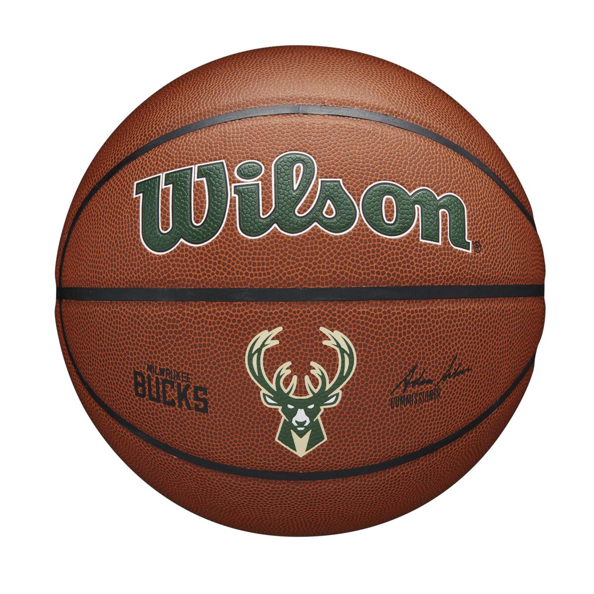 Wilson NBA Team Alliance Milwaukee Bucks Basketball Size 7