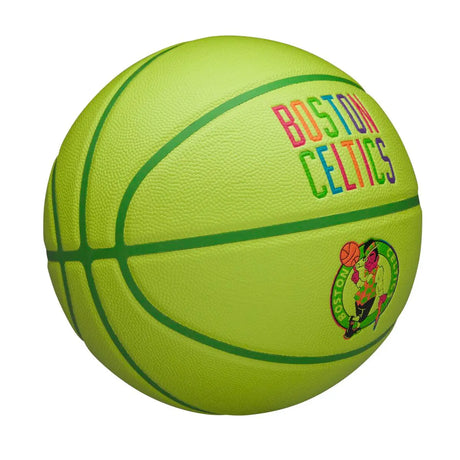 Wilson NBA Team Boston Celtics Neon Green Size 7 Basketball