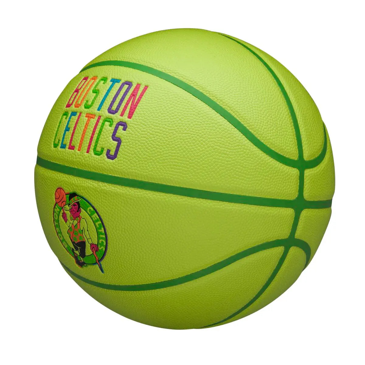 Wilson NBA Team Boston Celtics Neon Green Size 7 Basketball