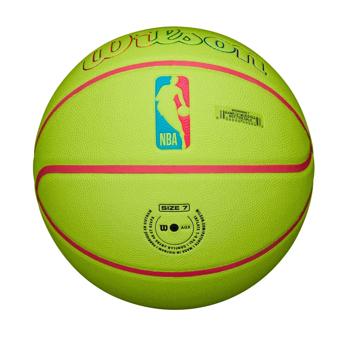 Wilson NBA Team Chicago Bulls Neon Green Size 7 Basketball