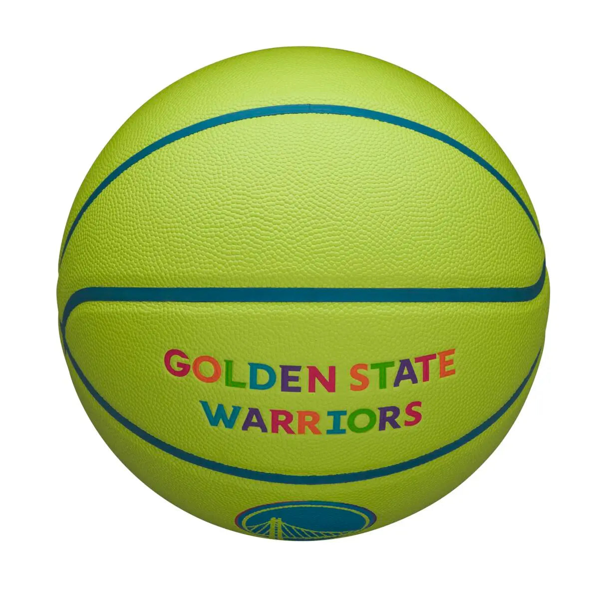 Wilson NBA Team Golden State Warriors Basketball Ball Size 7 Neon Green