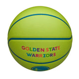 Wilson NBA Team Golden State Warriors Basketball Ball Size 7 Neon Green