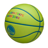 Wilson NBA Team Golden State Warriors Basketball Ball Size 7 Neon Green