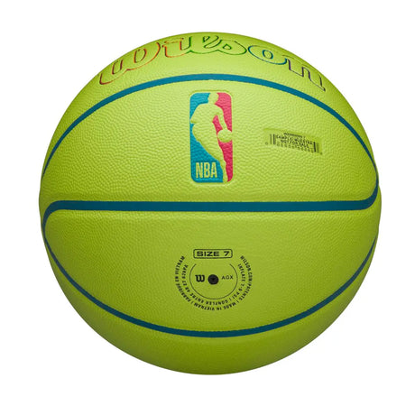 Wilson NBA Team Golden State Warriors Basketball Ball Size 7 Neon Green