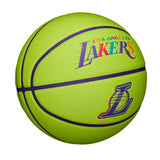Basketball Ball Wilson NBA Team Los Angeles Lakers Size 7 Neon Green