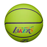 Basketball Ball Wilson NBA Team Los Angeles Lakers Size 7 Neon Green