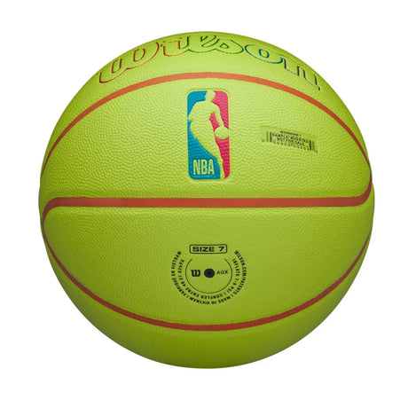 Balón Baloncesto Wilson Nba Team Miami Heat Talla 7 Verde Neón