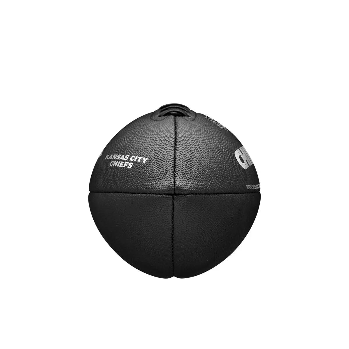 Bola de Futebol Americano Wilson NFL Team Metallic Premiere Kansas City Chiefs Oficial Preta