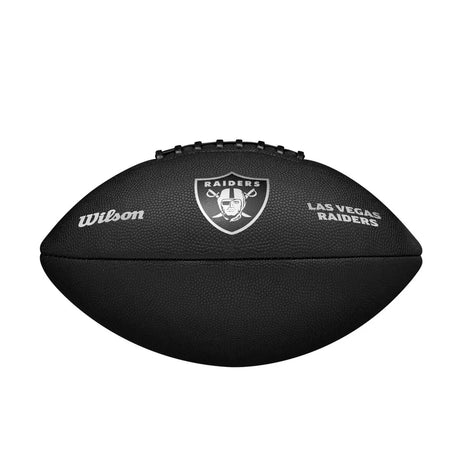 Bola de Futebol Americano Wilson NFL Team Metallic Premiere Las Vegas Raiders Oficial Preto