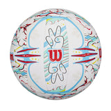 Balón Voleibol Wilson Graffiti Peace Blanco/Azul