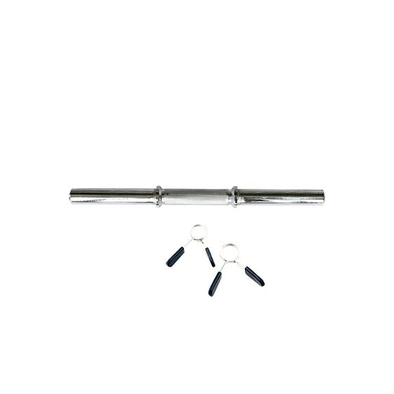 Barbell Bar with Spring Collars, 45 cm Long