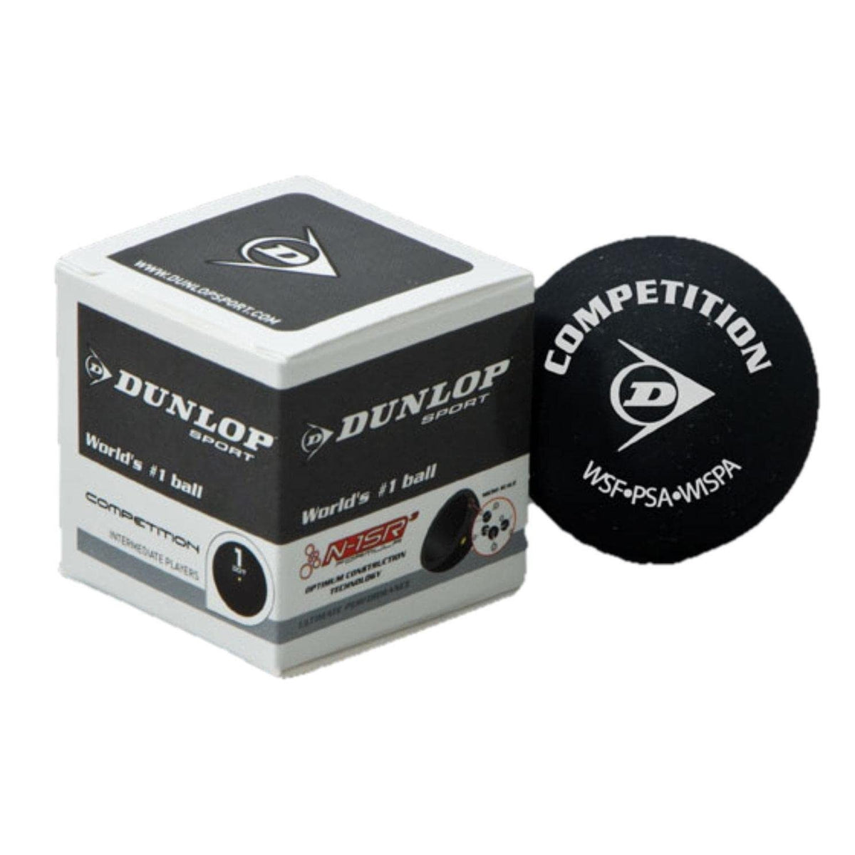 Bolas Squash Dunlop COMPETITION Punto Amarillo