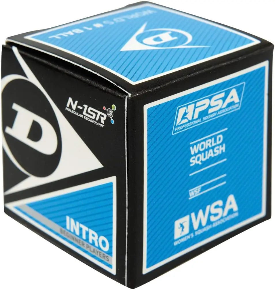 Bolas de Squash Dunlop INTRO Ponto Azul 1 bola