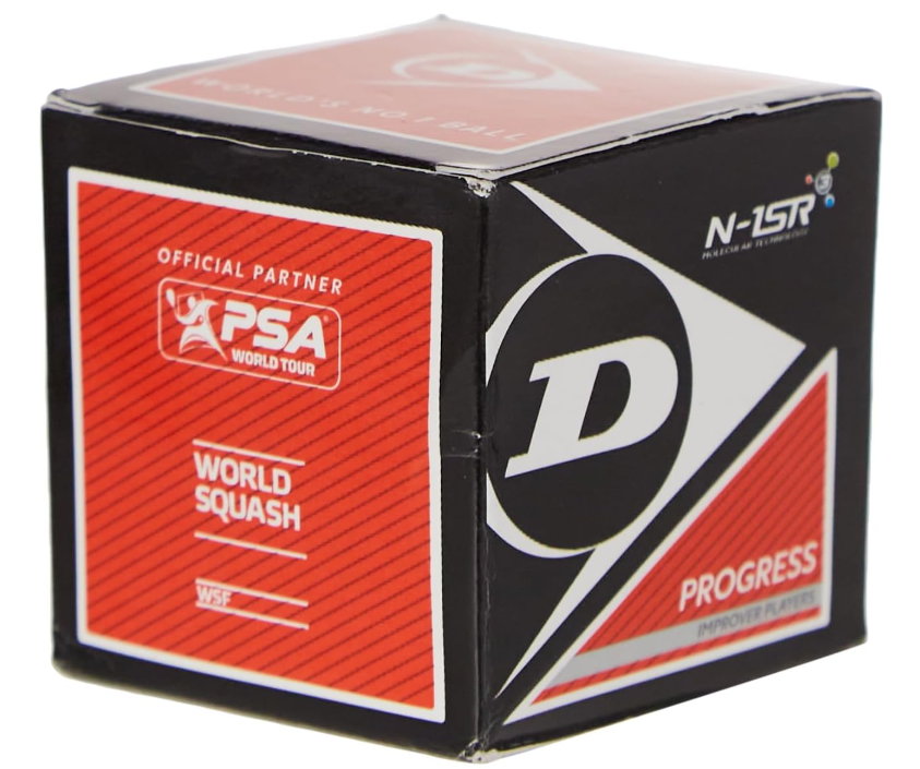 Bolas Squash Dunlop PROGRESS Punto Rojo 1 bola