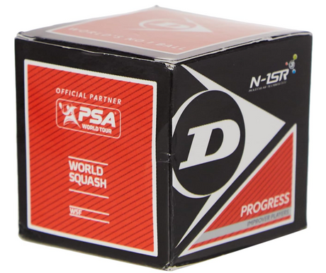 Bolas Squash Dunlop PROGRESS Punto Rojo 1 bola