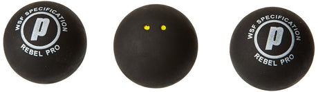 Bolas Squash Prince Rebel Doble Punto Amarillo 3u