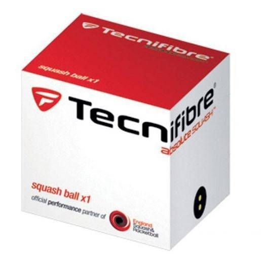 Bolas Squash Tecnifibre Blíster Doble Amarillo 1 bola