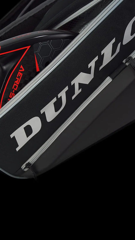 Bolsa Paletero Dunlop Elite Negro Plata