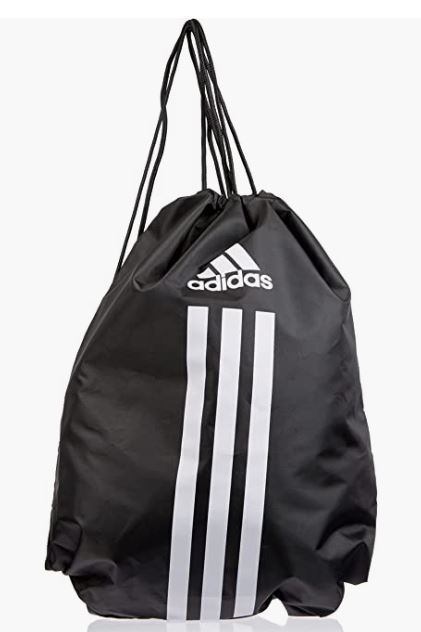 Bolsa adidas Gymsack POWER 3 Bandas Negro