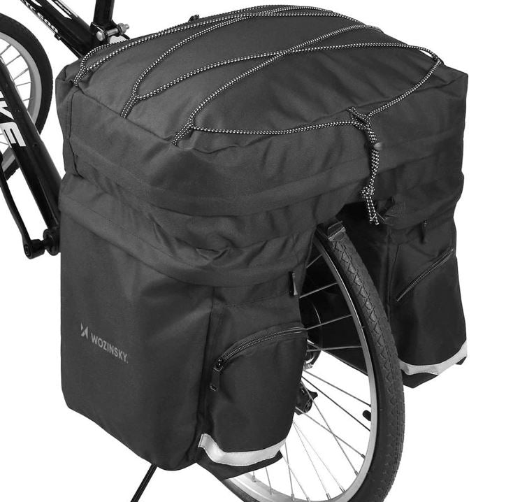 Saco de Viagem Wozinsky para Bicicleta 60 litros Capa de Chuva