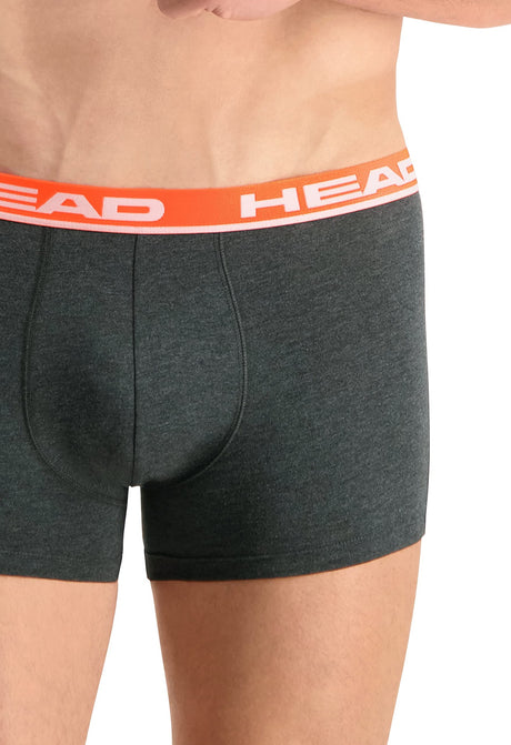 Boxer Head Basic 2u Gris Rojo