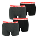 Boxer Head Basic 2u Gris Rojo