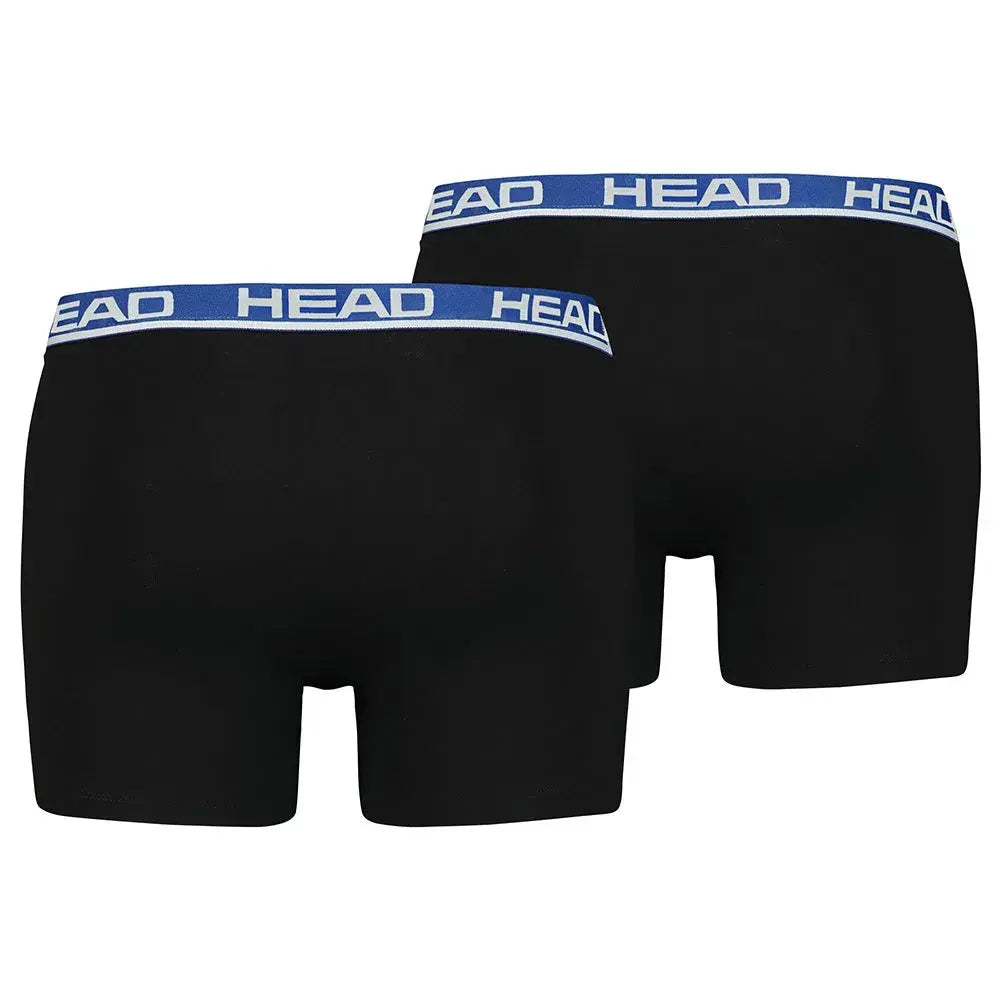 Boxers Básicos Boxer Head 2un Preto Azul