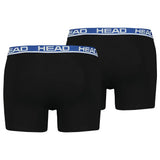Boxers Básicos Boxer Head 2un Preto Azul