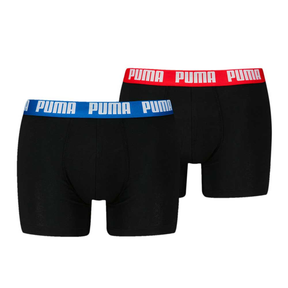 Boxer Puma Everyday Basic Boxer 2u Negro/Azul/Rojo