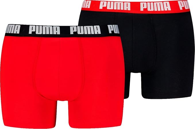 Boxer Puma Everyday Basic Boxer 2u Vermelho/Preto