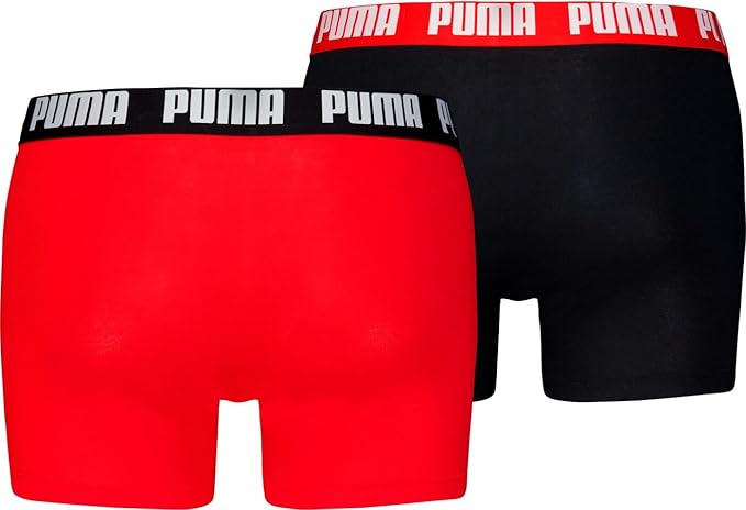 Boxer Puma Everyday Basic Boxer 2u Vermelho/Preto