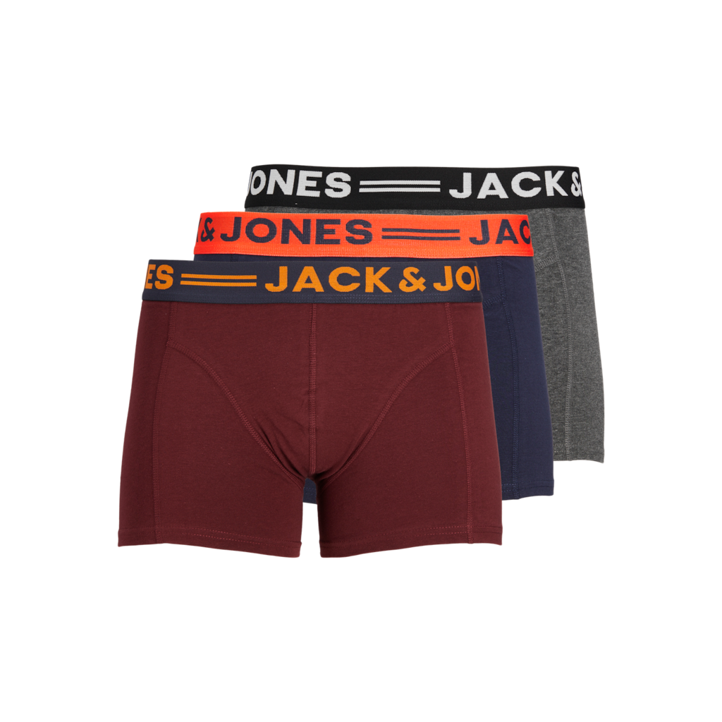 Bóxers Jack & Jones Jaclichfield Pack 3u Granate