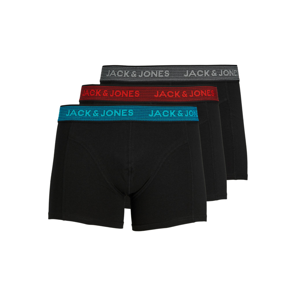 Jack & Jones Jacwaistband 3-Pack Boxers Black