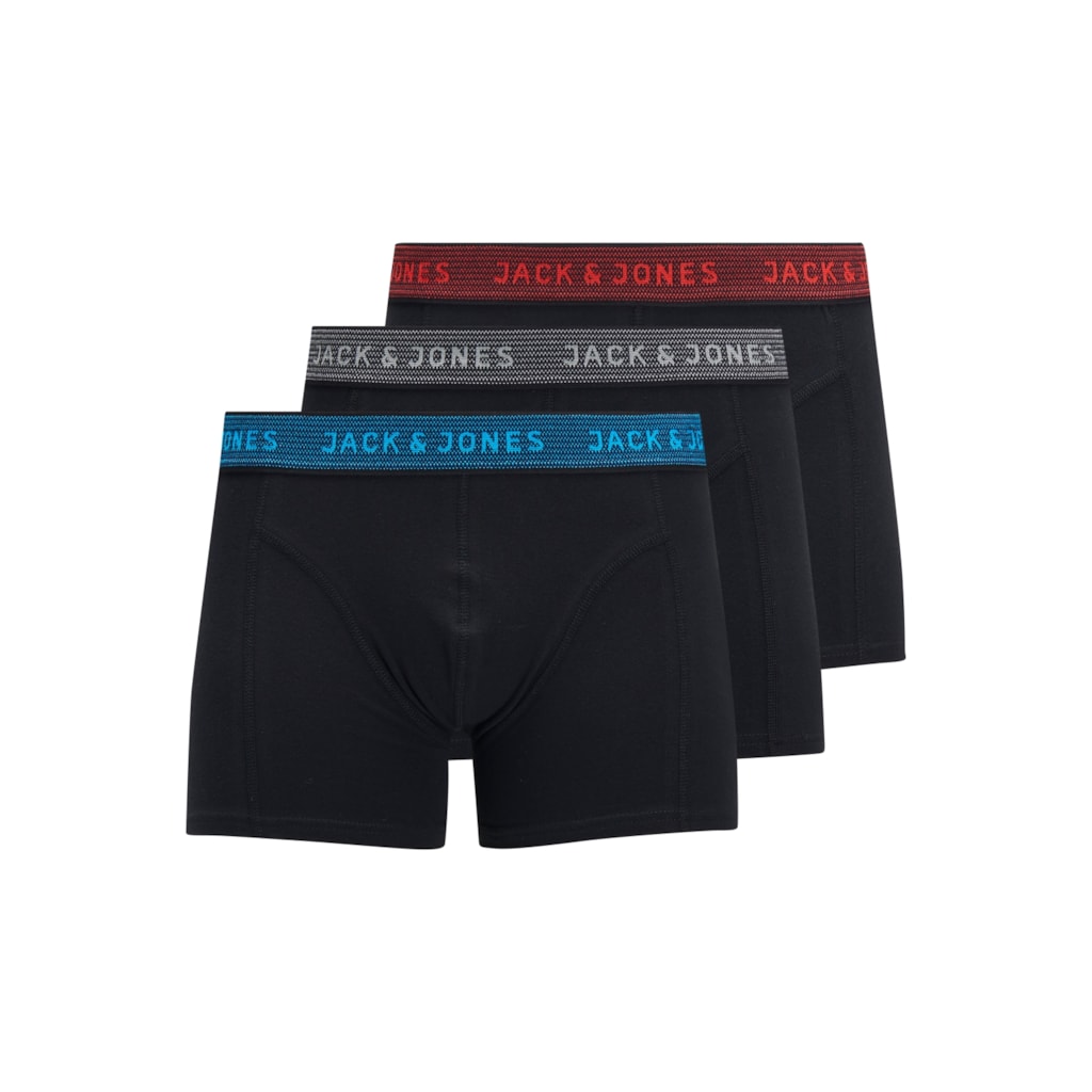 Junior Jack & Jones Jacwaistband Boxers 3-Pack Black