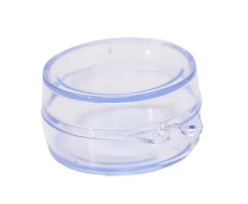 Caixa Plástico Transparente 5 cm diâmetro