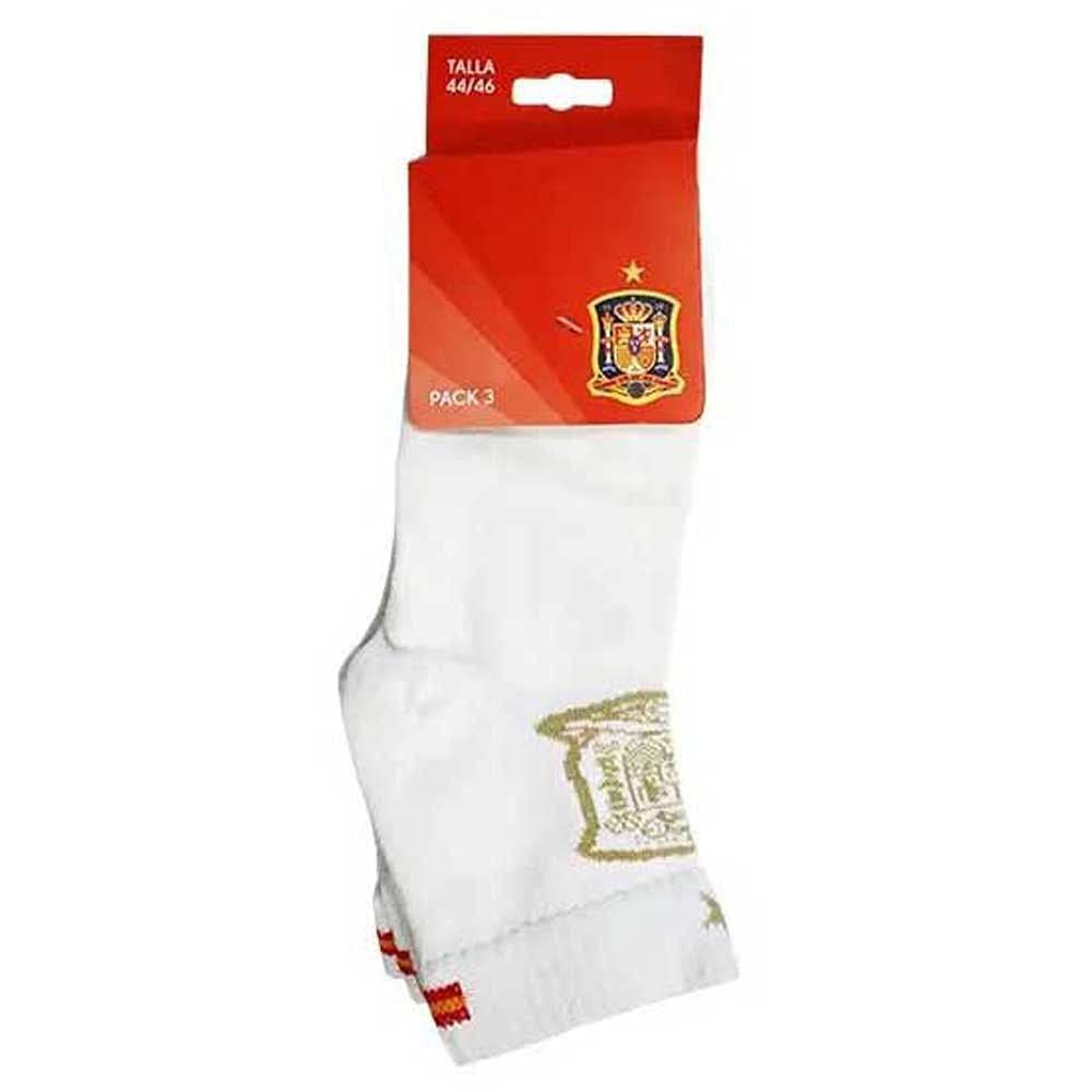 Meias de Cano Médio Espanha Branco 3 pares