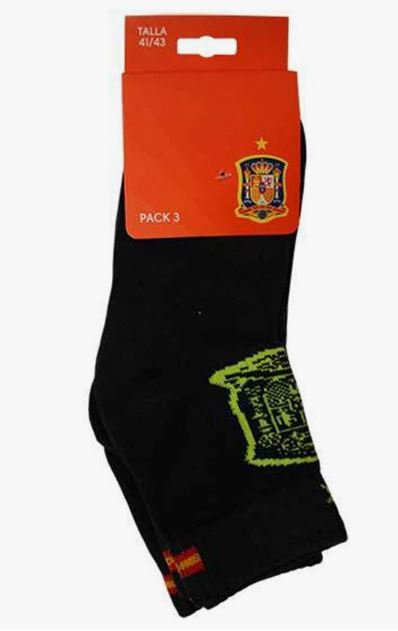 Mid-calf Socks S Spanish 3 Pairs Black size 35-37