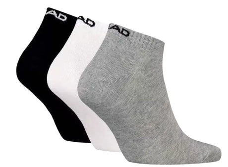 Meias Head All Sport Sneaker 3 Pares Cinzento/Branco/Preto