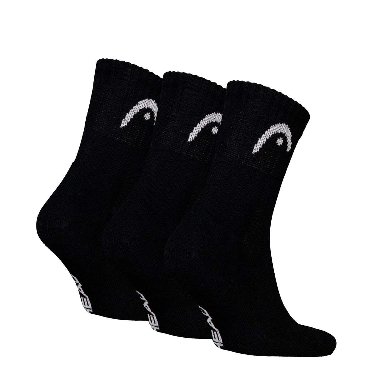 Head All Sports Training Short Crew Socks 3 Pairs Black